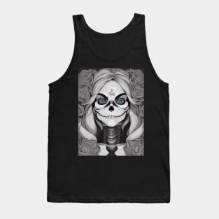 Beyond Mortality: Embodying the Eternal Power of Skulls in Art and Design Tank Top